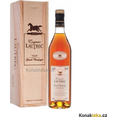 Lautrec VSOP Grande Champagne 40% 0,7 l (dřevěný box)