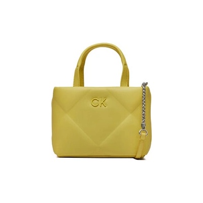 Calvin Klein Дамска чанта Re-Lock Quilt Tote Mini K60K611340 Жълт (Re-Lock Quilt Tote Mini K60K611340)