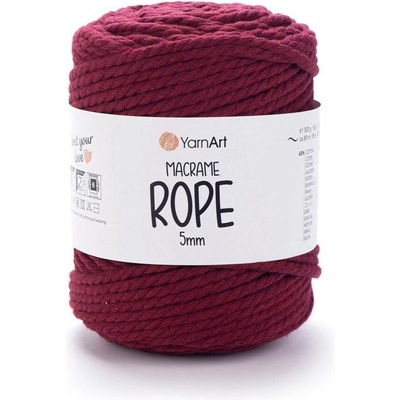 Yarn Art Macrame Rope 5 mm 781 bordó