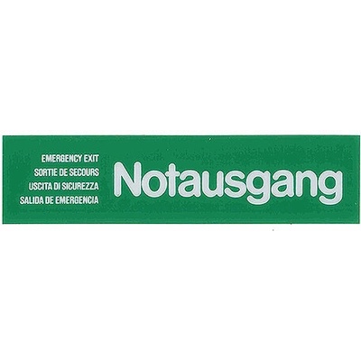 CONTACTO Tabulka "Notausgang", zelená | CONTACTO, 7673/006