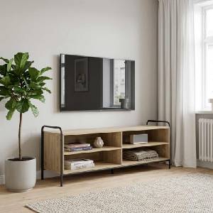 vidaXL ТВ шкаф 140 x 39, 5 x 50 см Дъб сонома Инженерна дървесина (8013765)
