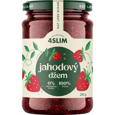 4Slim 100% džem jahodový 280 g – Sleviste.cz