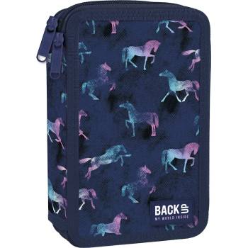 Image 1 of DERFORM Ученически несесер с пособия Derform BackUp - Horses, 2 ципа (88775)