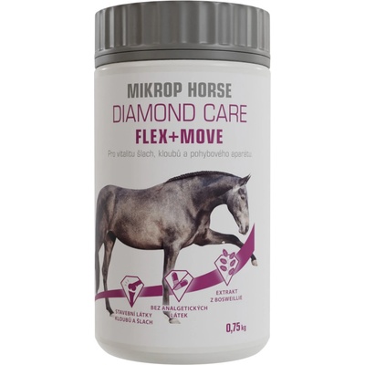 MIKROS Horse Diamond Care Flex + Move Doplňkové krmivo pro vitalitu pohybového aparátu 0.75 kg