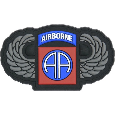 Gumová nášivka 101 Inc 82nd Airborne Wings - farebná