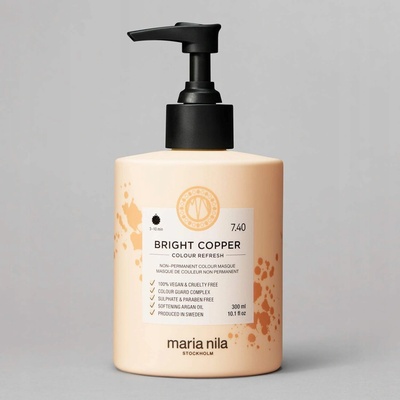 Maria Nila Colour Refresh Bright Copper7.40 maska s barevnými pigmenty 300 ml