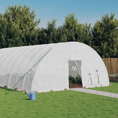 vidaXL s ocelovým rámem bílý 108 m² 18x6x2,85 m