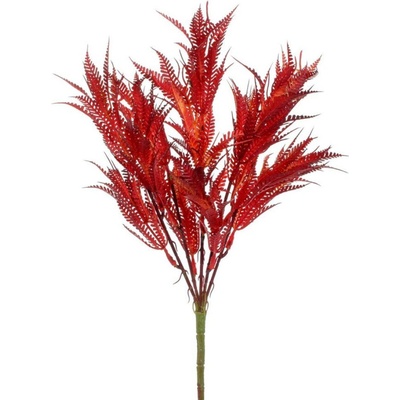 Ozdoba zápichovacia papraď 40cm červený