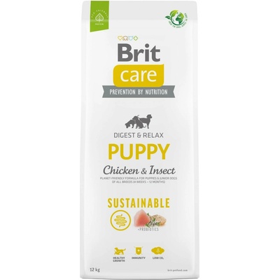 Brit Sustainable Puppy kuracie hmyz 12 kg