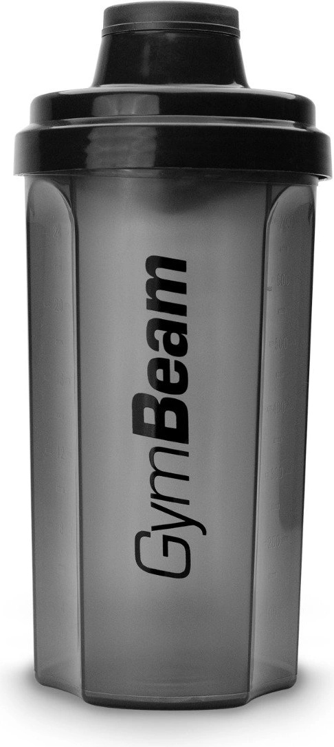 GymBeam Шейкър Transparent Black 700 ml