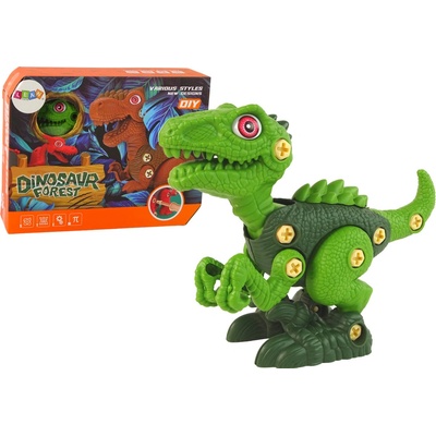 mamido Konstrukční DIY dinosaurus zelený