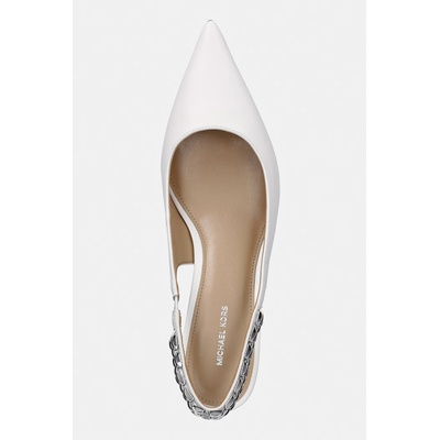 MICHAEL Michael Kors Кожени обувки с тънък ток MICHAEL Michael Kors Marcia Kitten Sling Pump (40S6MCMP2L.085)