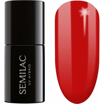 Image 1 of Semilac UV Gel Polish Legendary Red 7ml