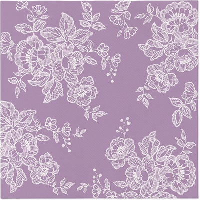 Airland Obrúsky Paw Soft Lace Violet 40x40cm
