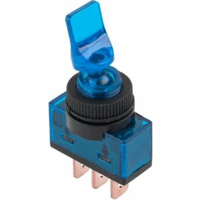 CABLETECH Prepínač páčkový ASW-14D 3pin modrý