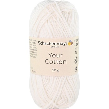 Schachenmayr Your Cotton 00001 White Плетива прежда (9807019-00001)