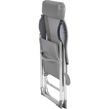 TecTake 402181 4 Zahradní židle s podhlavníkem hliník