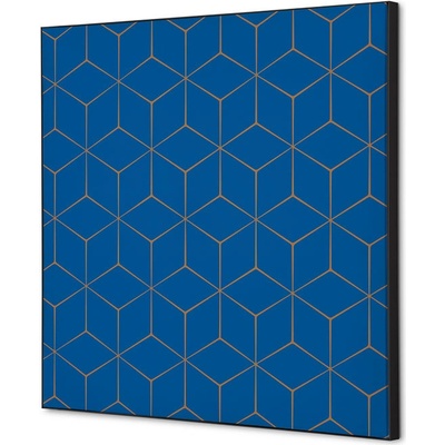 Jansen Display Textilní dekorace na zeď 40 x 40 Hexagon tmavě hnědá, 400 x 400 mm