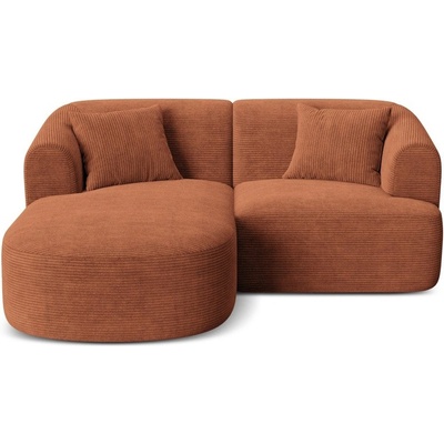 Cosmopolitan Design Теракотен ъглов диван от рипсено кадифе (ляв ъгъл) Campi - Cosmopolitan Design (COS_LC_S_266_F1_CAMPI3)