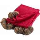 Douceur d'intérieur polyester červená Deka 150x125