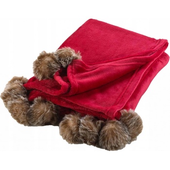 Douceur d'intérieur polyester červená Deka 150x125