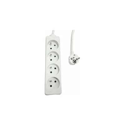 MicroConnect 4-way Power Strip French Type E, 3m White