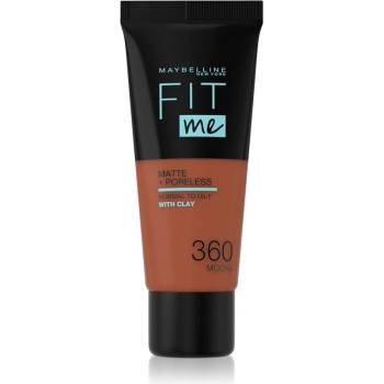 Maybelline new york Fit Me! Matte+Poreless матиращ фон дьо тен за нормална към мазна кожа цвят 360 Mocha 30ml