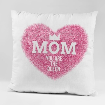 Image 1 of Art gift Възглавничка - Mom you are the queen