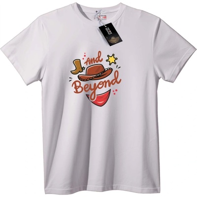 NOONEBRAND Тениска Каубой и Отвъд - 3XL, White