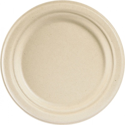DUNI tanier fibre unbleached bagasa priemer 18 cm