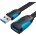 Vention USB 3.0, (удължител, плосък, черен), 1, 5 м, кабел
