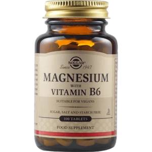 Solgar Magnesium with Vitamin B6, 100 tablets