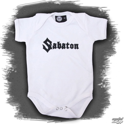 body detské Sabaton Logo White Metal Kids