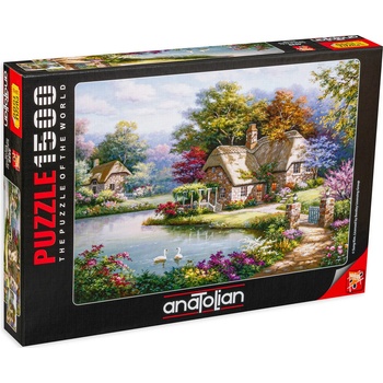 Anatolian Пъзел Anatolian от 1500 части - Къщата с лебедите, Сунг Ким (P4529)