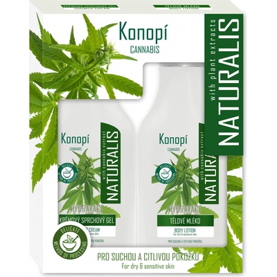 Naturalis dárková sada s kozím mlékem sprchový gel 350 ml + tělové mléko 350 ml