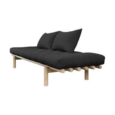 Sofa PACE by Karup 75*200 cm natural + futon dark grey 734