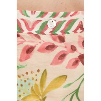 Pedro del Hierro Памучна рокля Pedro del Hierro в бежово дълга със стандартна кройка (3819844)