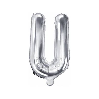 PartyDeco Fóliový balón v tvare písmena U
