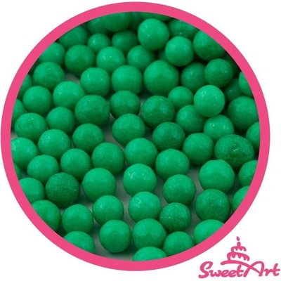 SweetArt cukrové perly vánoční zelené 7 mm 80 g