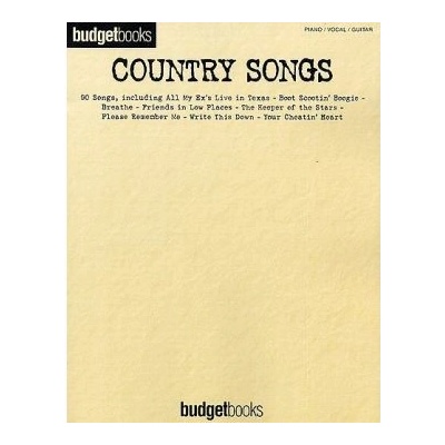 Budget Books Country Songs