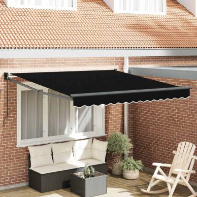 Petrashop Stahovací markýza Černá 300 x 250 x 165 cm 3330043