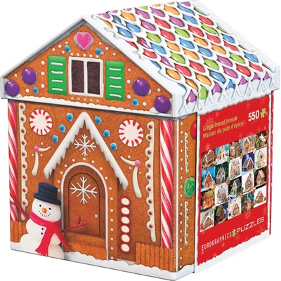 EUROGRAPHICS - Puzzle Metal box - Gingerbread House 550 TIN - 550 piese