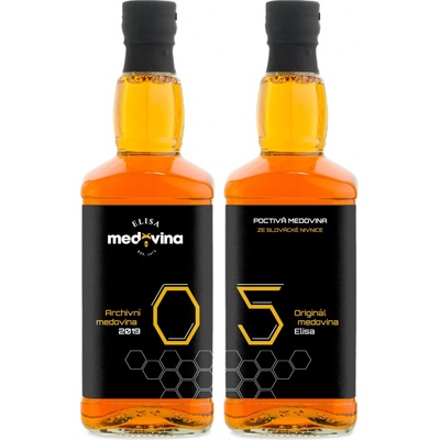 Medovina Elisa dárek k 5. výročí 11% 2 x 0,5 l