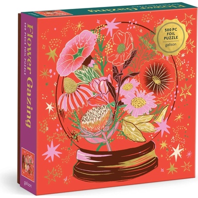 Galison - Puzzle Flower Gazing metal - 500 piese