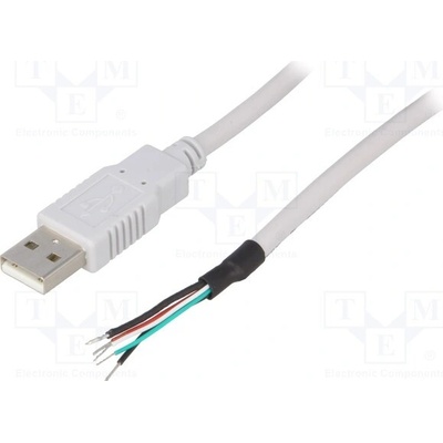 BQ Cable CAB-USB-A-1.5-GY USB 2.0 USB A vidlice 1,5m šedý