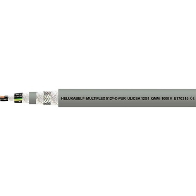 Helu 21656 pro energetické řetězy M-FLEX 512-C-PUR UL 7 G 1 mm² šedá 100 m