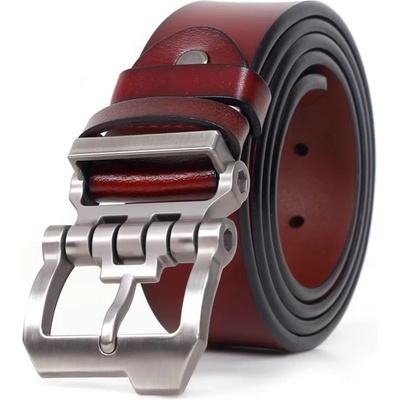 DELIS Мъжки колан c-157, естествена кожа, кафяв (c-157)