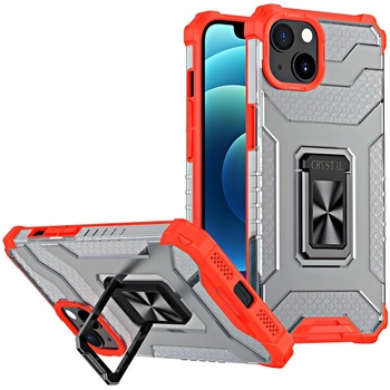 Apple Калъф Crystal Ring Case за Apple iPhone 13 - Червен KP13923