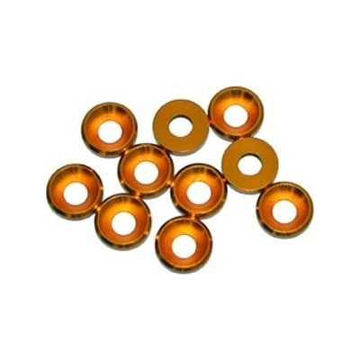 ULTIMATE RACING 4 mm.alu podložky zlaté 10 ks