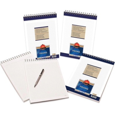 GIPTA Prisma Пад А5, бял, широки редове, микроперфорация, съ (1570350022)